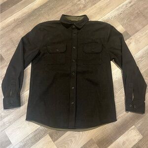 BYLT Basics men’s Overshirt. Size Large. Black/dark grey. Like new!